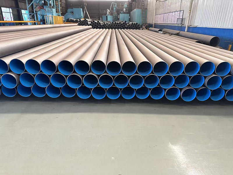 Plastic coated steel pipe product view - external coating detail